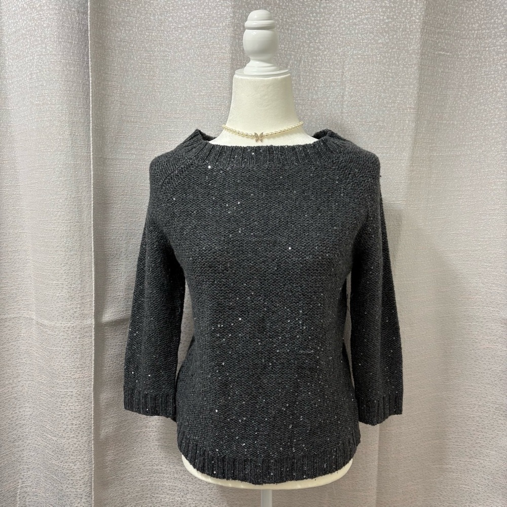 Talbots Gray Sequin Pullover
Women’s Crew Neck Wool Blend Sweater Size Small - Picture 1 of 14